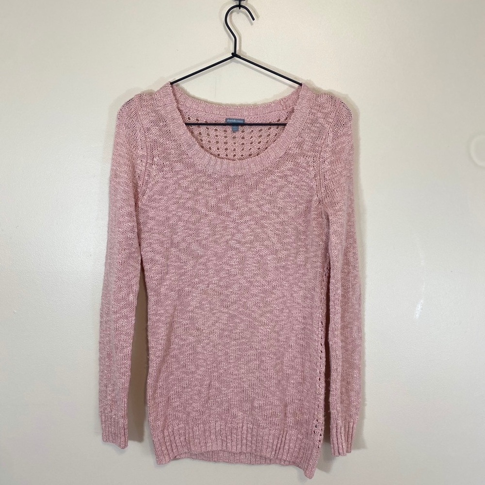 Charlotte Russe Pink Blush Knitted Sweater M